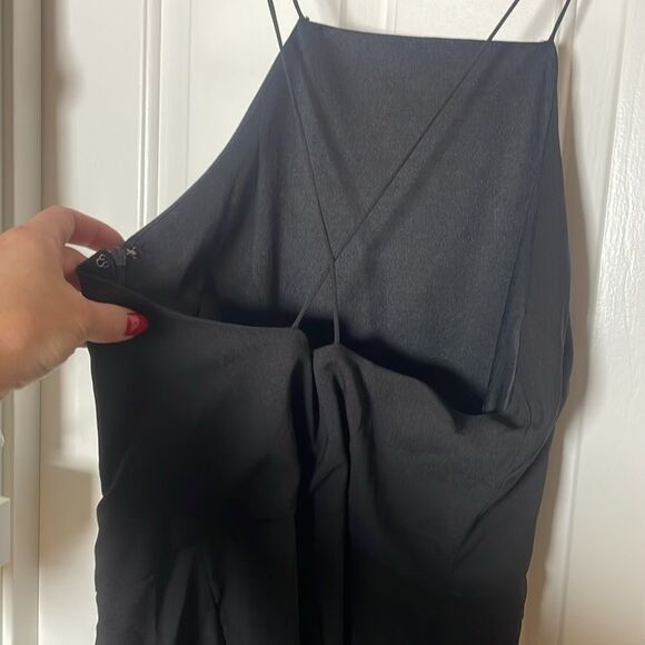 Forever 21 Women's Crisscross Cami Straight-Leg Jumpsuit | Black | size S - Picture 5 of 9